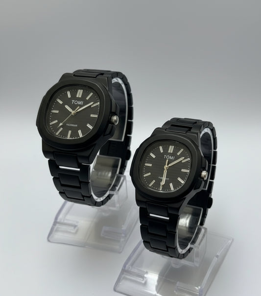 Tomi Black Couple Watch